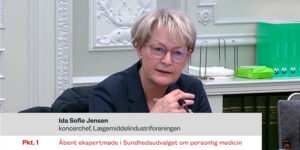 Ekspertmøde om personlig medicin i Folketingets Sundhedsudvalg 